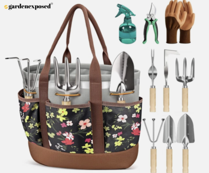 10-Piece Garden Tool Set, Heavy-Duty Stainless Steel Rust-Proof Gardening Tools